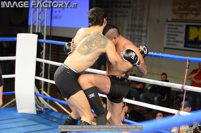 2013-11-16 Vigevano - Born to Fight 3160 Rob Le Noir-Marcello Monetti - MMA.jpg